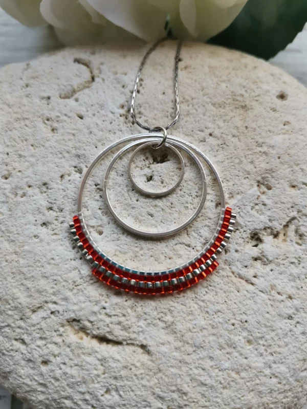 Collier 3 anneaux avec perles MIYUKI | Connexion – Image 2